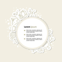 Vector drawing with icons - the menu