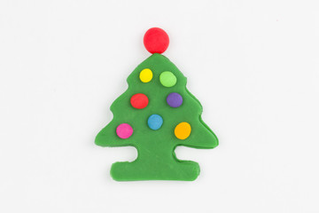 Plasticine christmas tree.