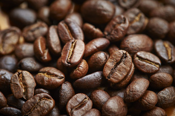 Naklejka premium Ziarna kawy
