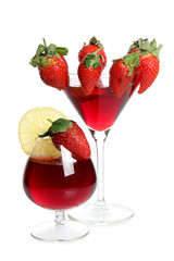 Strawberries and lemon