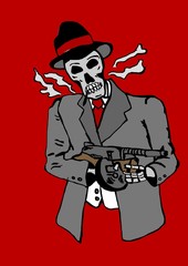 Skull gangster