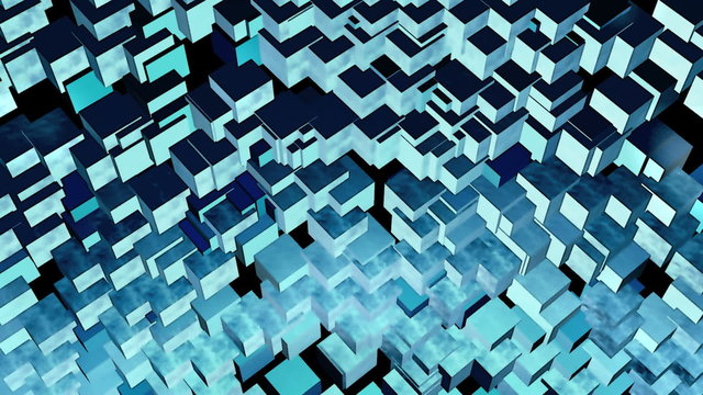 Stylistic Looping Cubes Background