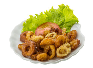 Fried squid rings