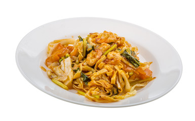 Fried noodles with shrimps