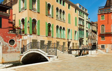 Fototapeta na wymiar Ponte Giustinian, Venice, Italy.