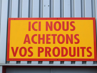 Fototapeta premium achats de produits