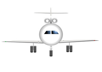 avion stylisé atterrissage