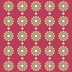 Circles retro style pattern