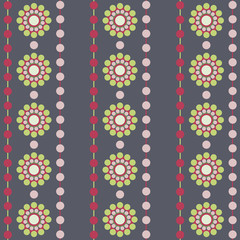 Circles retro style pattern