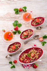Strawberry Crumble