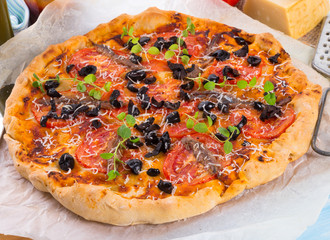 olive anchovy pizza