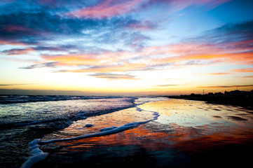 Sunset on the beach