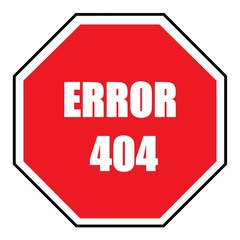 Erreur 404 dans un panneau Stop