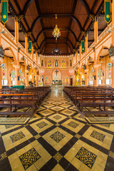 Obraz premium The Roman Catholic Church in Chanthaburi Province, Thailand