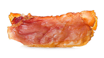 bacon on white background