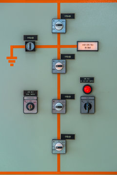 control meter display at Power station