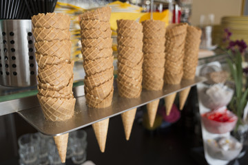 Wafer cups for ice-cream