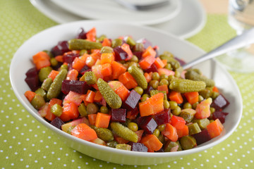 Russian beetroot salad