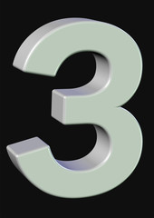 beyaz renkli 3 sayısı