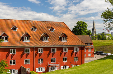 Fototapeta na wymiar Inside Kastellet, a fortress in Copenhagen