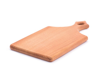 Wooden shelve isolated on white