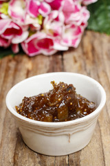 Bowl of fig jam