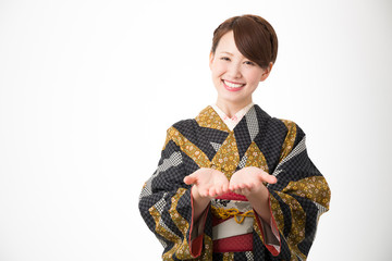 着物を着た女性