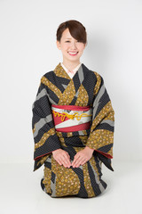 着物を着た女性