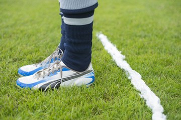 Soccer marking spray free kick line