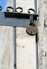 Old Lock - Santa Catalina Convent, Arequipa, Peru