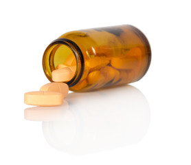 Tablets in a bottle