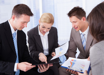 Business People Discussing In Office