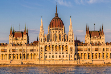 Fototapeta premium The building of the Parliament in Budapest, Hungary