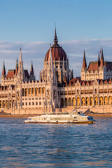 Fototapeta premium The building of the Parliament in Budapest, Hungary