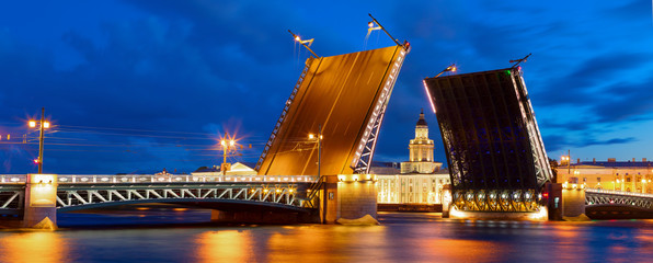 The bridges in St. Petersburg
