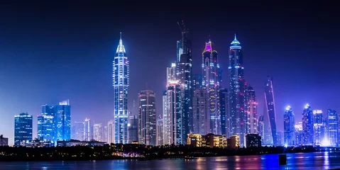 Fototapeten Dubai Marina cityscape, UAE © Sergii Figurnyi