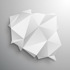 Naklejka premium polska origami wektor