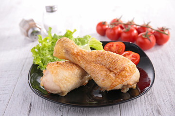 grilled chicken leg