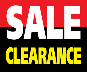 Sale Clearance Promotion Label