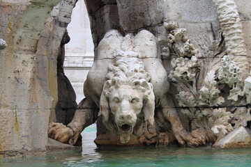 Fototapeta na wymiar Mythologic monster in Rome, Italy