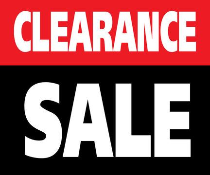 Clearance Sale Promotion Label