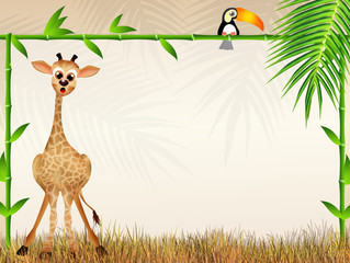 Obraz premium giraffe cartoon