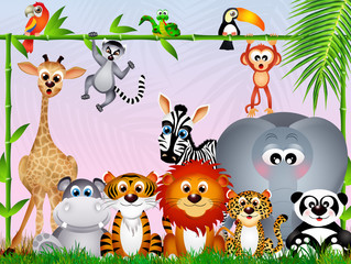 Fototapeta premium zwierzęta w dżungli