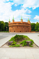 Naklejka premium Krakow Barbican (Basztowa) in Poland