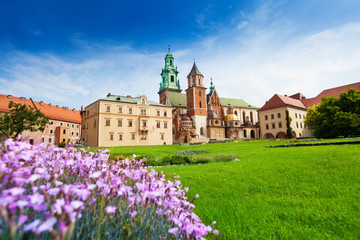 Fototapeta Beautiful view near Wawel Royal Castle obraz