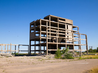 Abandoned unfinished building