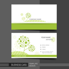 natural modern business card template