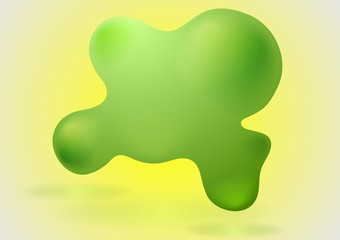 Abstract green shape