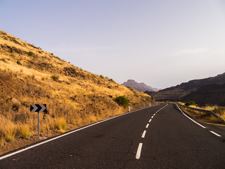 Gebirgssttraße auf Gran Canaria