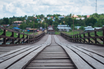 Fototapeta na wymiar Old bridge in Thailand
